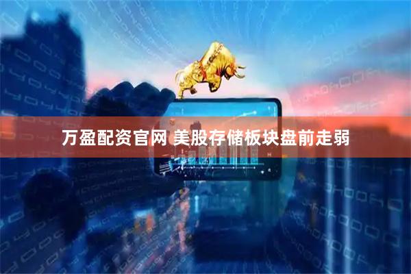 万盈配资官网 美股存储板块盘前走弱